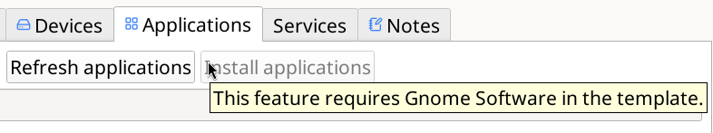 2️⃣ Install applications button tooltip
