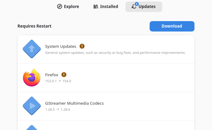 Updates